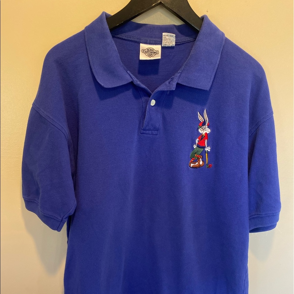 Looney tunes polo blue 2xl